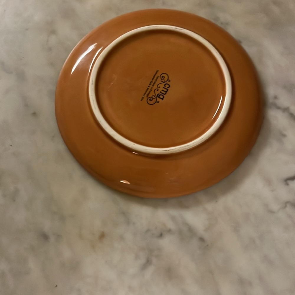 CMG-Made In Portugal 🇵🇹-Small-Orange-Pumpkin-Plate-7” - Picture 11 of 12